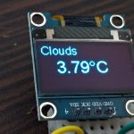 ESP32で天気APIから天気情報を取得し、OLEDディスプレイに表示させてみた